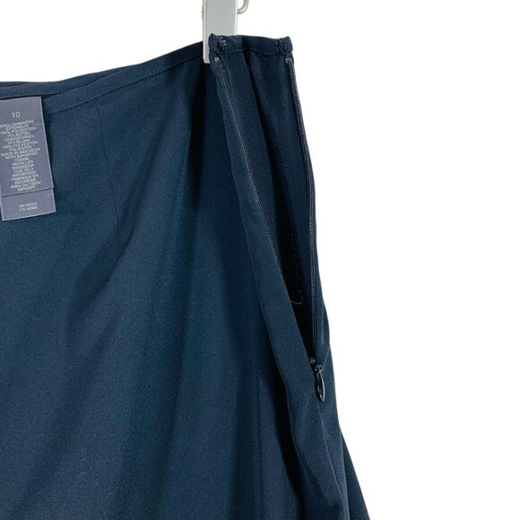 Boho Goth Whimsigoth  modern Tiered A-line skirt  Black Size 10 LIZ CLAIBORNE - Picture 7 of 15